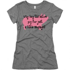 Ladies Slim Fit Super Soft Triblend Tee