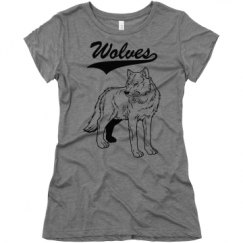 Ladies Slim Fit Super Soft Triblend Tee