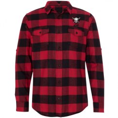 Unisex Long Sleeve Plaid Flannel Shirt