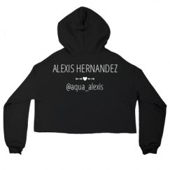 Ladies Relaxed Fit Cropped Fleece Hoodie