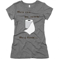 Ladies Slim Fit Super Soft Triblend Tee