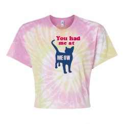 Women's Tie Dye Crop Top Tee