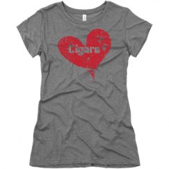 Ladies Slim Fit Super Soft Triblend Tee