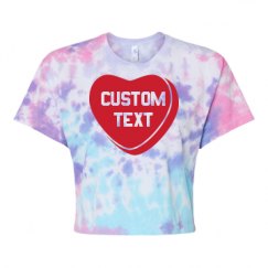 Women's Tie Dye Crop Top Tee